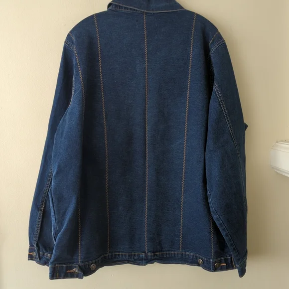 Vintage Baby Phat Women's Blue Denim Embroidered Logo Y2K/90s Jacket 23/24 - Picture 9 of 9